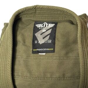 Elite‎ Sports BJJ Gi Jacket A1 Olive Green Jiu Jitsu Kimono Top Only Lightweight